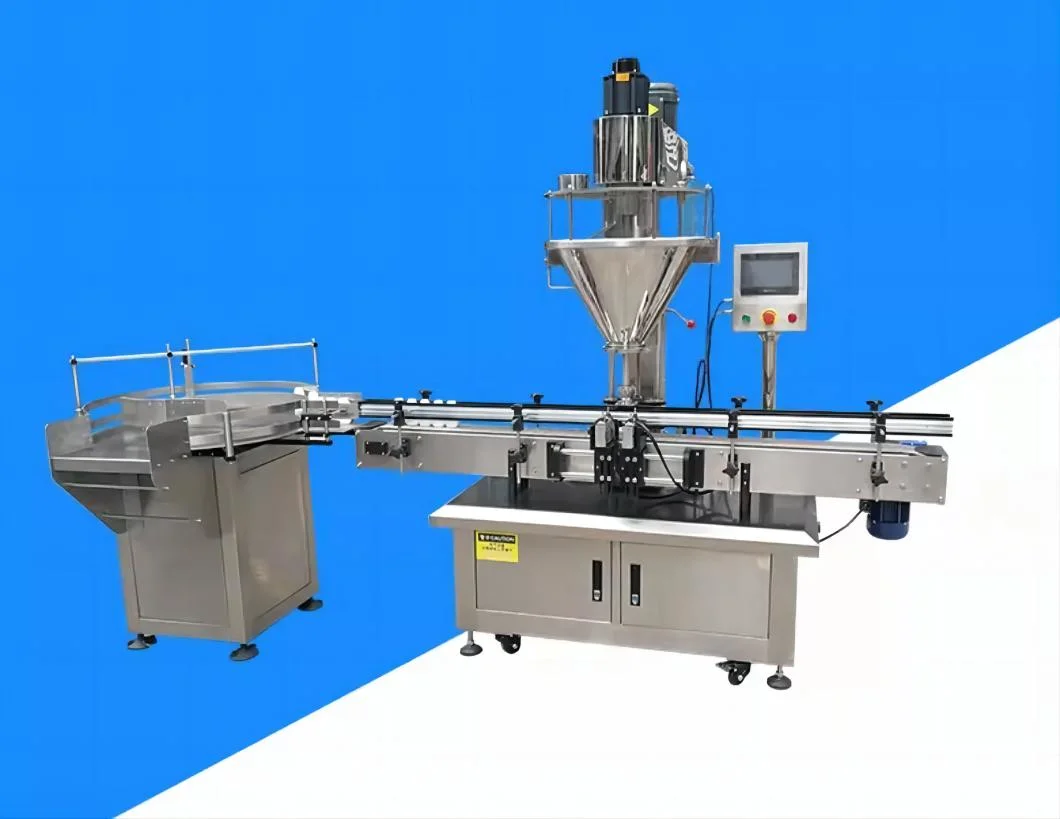 Paprika/Soybean /Milk /Spice/Protein/Curry/Detergent/Chemical Flour /Jar/Can/ Automatic Konjac Powder Packing Bottle Filling and Sealing Line Machine Production